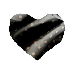 Polka Dots 1 1 Standard 16  Premium Heart Shape Cushions by bestdesignintheworld