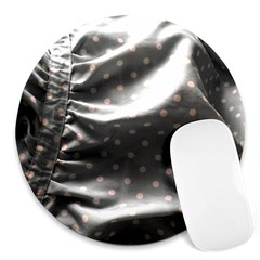 Polka Dots 1 2 Round Mousepads by bestdesignintheworld