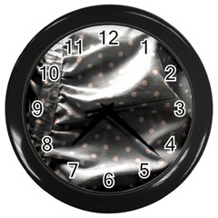 Polka Dots 1 2 Wall Clock (black) by bestdesignintheworld