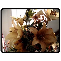 Lilies 1 1 Fleece Blanket (large)  by bestdesignintheworld