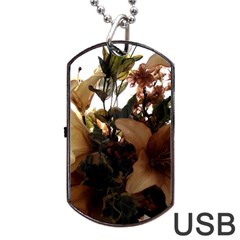 Lilies 1 1 Dog Tag Usb Flash (two Sides) by bestdesignintheworld