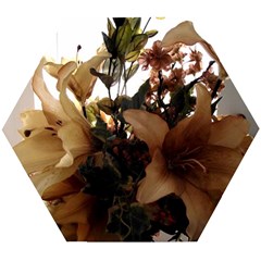 Lilies 1 1 Wooden Puzzle Hexagon by bestdesignintheworld