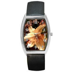 Lilies 1 3 Barrel Style Metal Watch by bestdesignintheworld