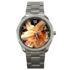 Lilies 1 3 Sport Metal Watch by bestdesignintheworld