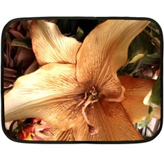 Lilies 1 3 Fleece Blanket (mini) by bestdesignintheworld