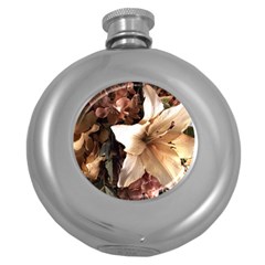 Lilies 1 5 Round Hip Flask (5 Oz) by bestdesignintheworld