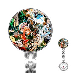 Lilies In A Vase 1 2 Stainless Steel Nurses Watch by bestdesignintheworld