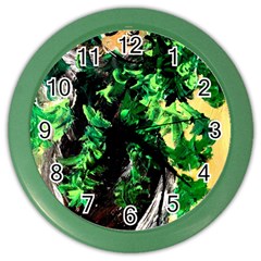 Plants 1 2 Color Wall Clock by bestdesignintheworld