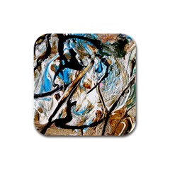 Lilies 1 7 Rubber Square Coaster (4 Pack)  by bestdesignintheworld