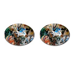 Flowers In A Vase 1 1 Cufflinks (oval) by bestdesignintheworld