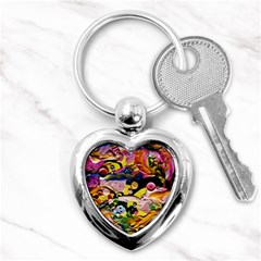 Alice Walk 1 2 Key Chain (heart) by bestdesignintheworld