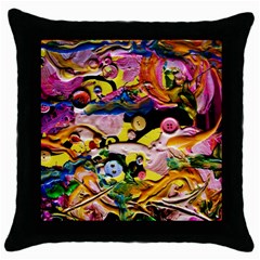 Alice Walk 1 2 Throw Pillow Case (black) by bestdesignintheworld