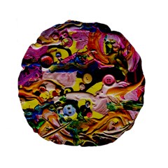 Alice Walk 1 2 Standard 15  Premium Flano Round Cushions by bestdesignintheworld