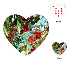 Eden Garden 1 4 Playing Cards Single Design (heart) by bestdesignintheworld