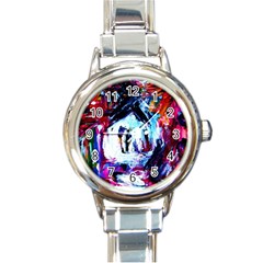 Funny House 1 1 Round Italian Charm Watch by bestdesignintheworld