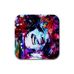 Funny House 1 1 Rubber Square Coaster (4 Pack)  by bestdesignintheworld