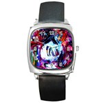 Funny House 1 1 Square Metal Watch Front