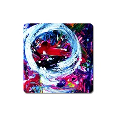 Red Airplane 1 1 Square Magnet by bestdesignintheworld