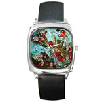 Eden Garden 1 5 Square Metal Watch Front