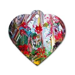 Eden Garden 1 6 Dog Tag Heart (two Sides) by bestdesignintheworld