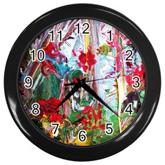 Eden Garden 1 6 Wall Clock (black) by bestdesignintheworld