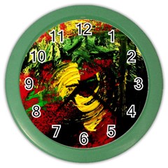 Revelation 1 3 Color Wall Clock by bestdesignintheworld