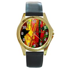 Revelation 1 4 Round Gold Metal Watch