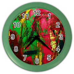 Revelation 1 7 Color Wall Clock by bestdesignintheworld