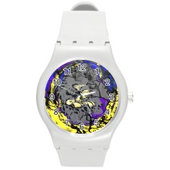 Motion And Emotion 1 1 Round Plastic Sport Watch (m) by bestdesignintheworld