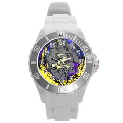 Motion And Emotion 1 1 Round Plastic Sport Watch (l) by bestdesignintheworld