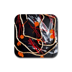 Collage 1 1 Rubber Square Coaster (4 Pack)  by bestdesignintheworld