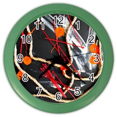 Collage 1 1 Color Wall Clock