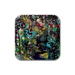 Forest 1 1 Rubber Square Coaster (4 Pack)  by bestdesignintheworld