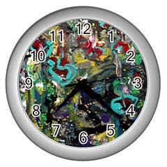 Forest 1 1 Wall Clock (silver) by bestdesignintheworld