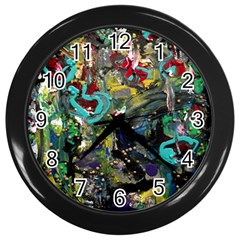 Forest 1 1 Wall Clock (black) by bestdesignintheworld