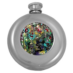 Forest 1 1 Round Hip Flask (5 Oz) by bestdesignintheworld