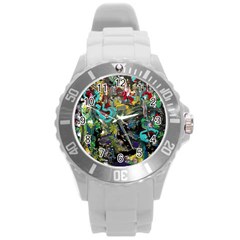 Forest 1 1 Round Plastic Sport Watch (l) by bestdesignintheworld