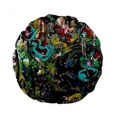 Forest 1 1 Standard 15  Premium Round Cushions by bestdesignintheworld