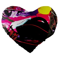 Consolation 1 1 Large 19  Premium Flano Heart Shape Cushions by bestdesignintheworld