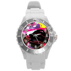 Consolation 1 1 Round Plastic Sport Watch (l) by bestdesignintheworld