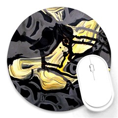 Motion And Emotion 1 2 Round Mousepads by bestdesignintheworld