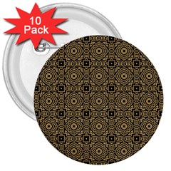 Df Tobacco Field 3  Buttons (10 Pack)  by deformigo