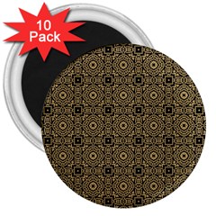 Df Tobacco Field 3  Magnets (10 Pack)  by deformigo