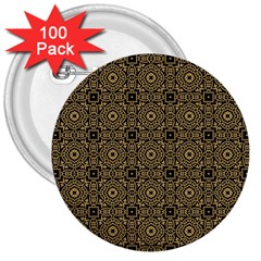 Df Tobacco Field 3  Buttons (100 Pack)  by deformigo