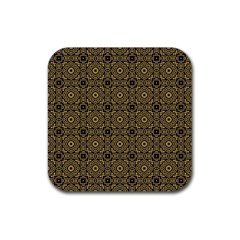 Df Tobacco Field Rubber Coaster (square)  by deformigo