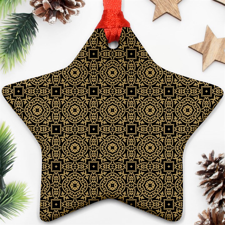 DF Tobacco Field Star Ornament (Two Sides)