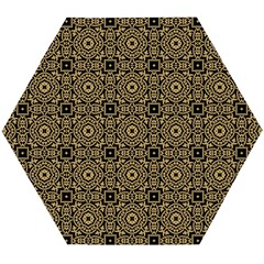 Df Tobacco Field Wooden Puzzle Hexagon by deformigo