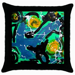 Rancho 1 1 Throw Pillow Case (black) by bestdesignintheworld