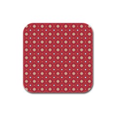 Df Rafflesia Rubber Square Coaster (4 Pack)  by deformigo