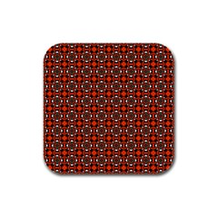 Df Mandarino Rubber Square Coaster (4 Pack)  by deformigo